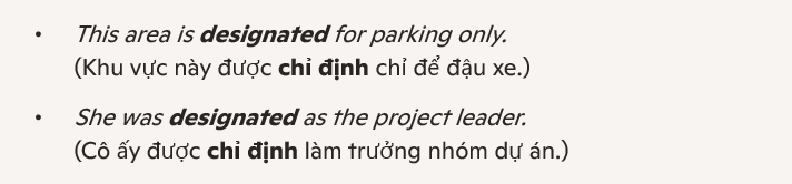 <p>chỉ định</p>