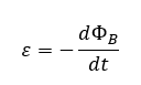 <p><span>wartość siły elektromotorycznej </span><span style="font-family: Aptos Narrow, sans-serif">ɛ</span><span> indukowanej w przewodzącej pętli jest równa szybkości z jaką strumień magnetyczny przechodzący przez tę pętle zmienia się w czasie. Indukowana siła elektromotoryczna </span><span style="font-family: Aptos Narrow, sans-serif">ɛ</span><span> usiłuje przeciwdziałać zmianie strumienia.</span></p>