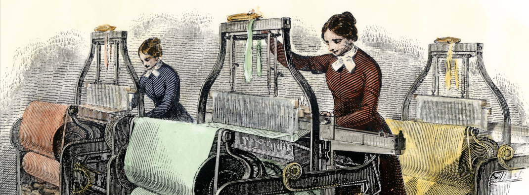 <p><span style="background-color: transparent; font-family: "EB Garamond", serif;"><strong><span>Power Loom at Lowell Mills, 1850</span></strong></span></p>