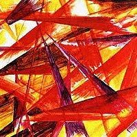 <p>Abstraktní umění rayonismus/lučismus</p>