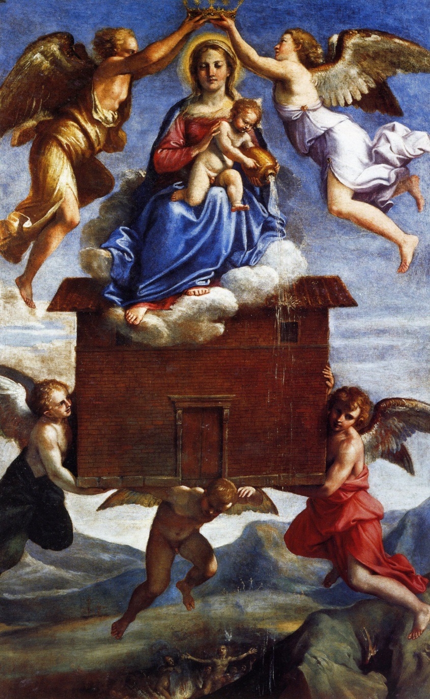 <p>Caravaggio, Madonna dei Pellegrini, Roma, chiesa di Sant’Agostino, 1604- 1606 (per Ermete Cavalletti)</p><p>«estremo schiamazzo» del popolo (Baglione, 1642)</p><p>cfr → Annibale Carracci e Bottega, Madonna di Loreto, Roma, Sant’Onofrio, 1606</p>