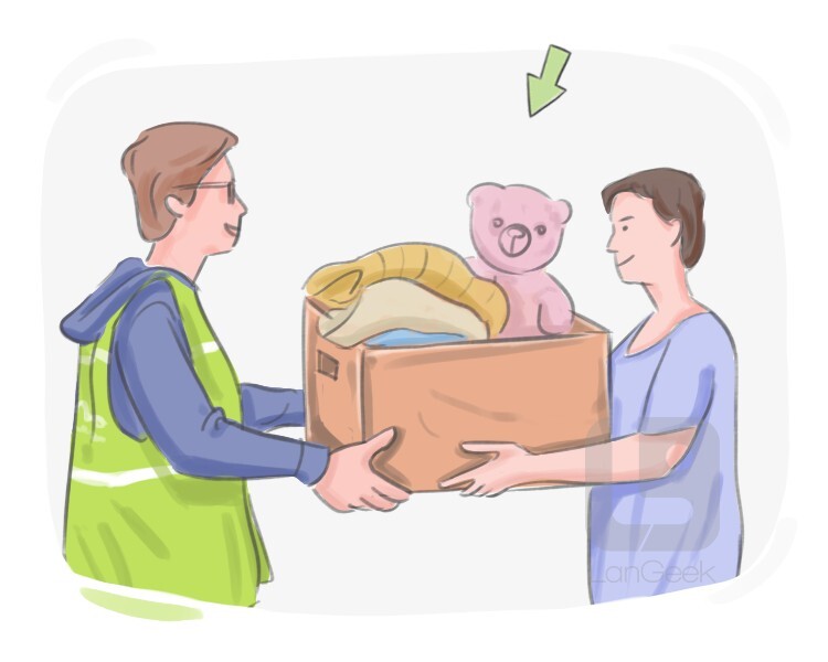 <p>Something given, such as time, effort, ideas, or money, to help achieve or support a common goal.</p>