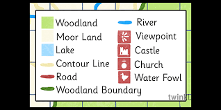 <p>a guide on a map that tells you what each symbol stands for</p>