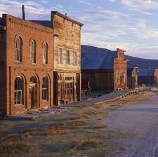 <p>A deserted town with few or no remaining inhabitants; many towns experienced this after being a Boom Town during the California Gold Rush</p>