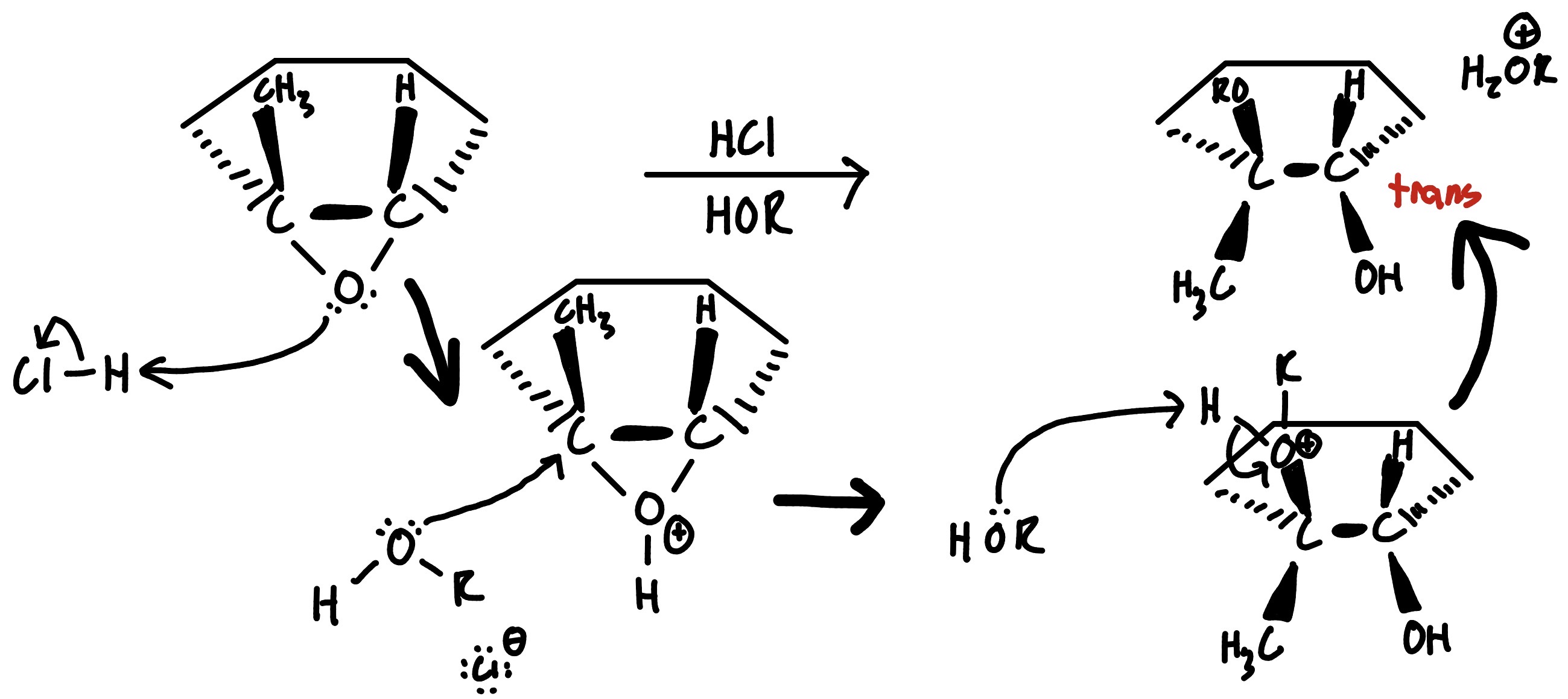 <p>9.4. Markovnikov Ring Opening (Acidic Conditions)</p>
