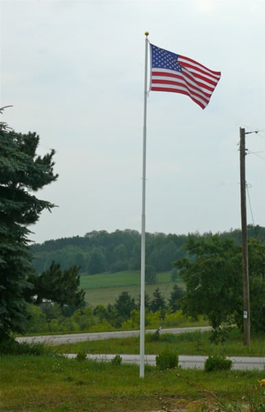 <p>where is the force being applied. Example wind blowing on a flag pole.</p>