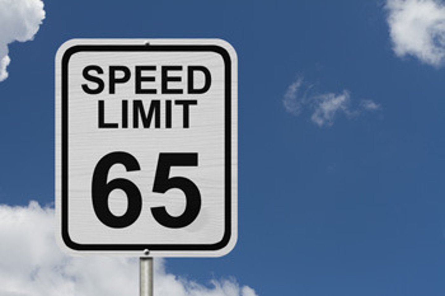 <p>No faster than 65 mph.</p>