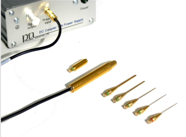 <ul><li><p>have a tiny piezoelectric element</p></li><li><p>looks like a needle</p></li></ul><p></p>