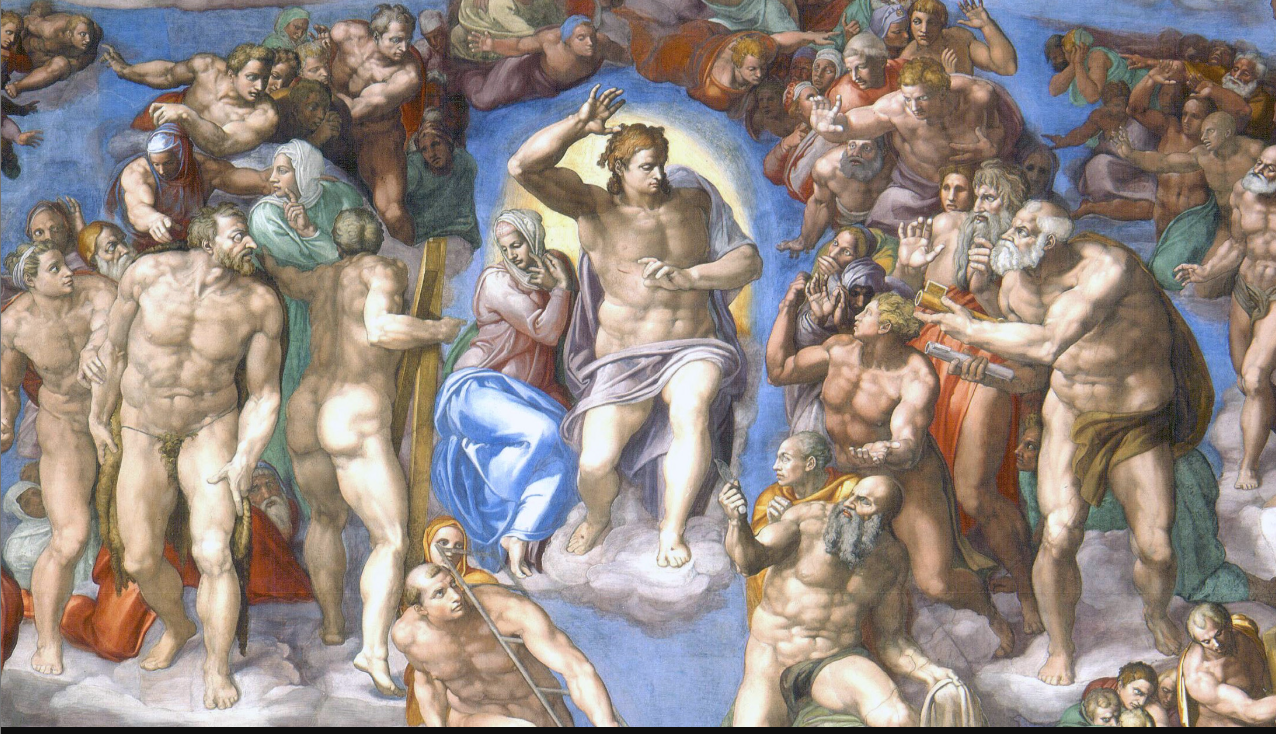 <p>Michelangelo,<em> Last Judgment </em></p>