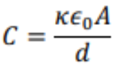 As distance increase, capacitance decreases 