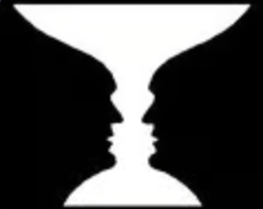 A drawing that is compatible with two different interpretations that can shift back and forth.
