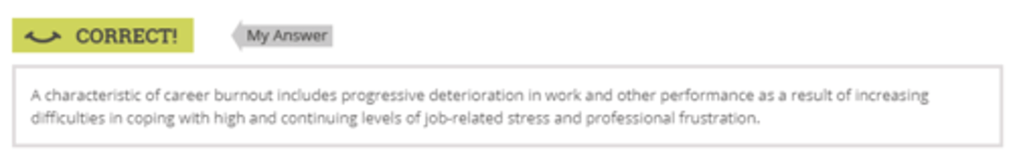 <p>Difficulties coping with work-related stress</p>