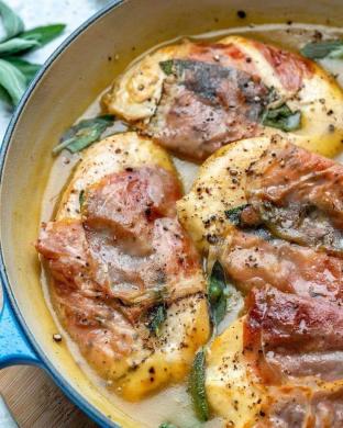 <p>Scaloppine di Pollo Saltimbocca</p>