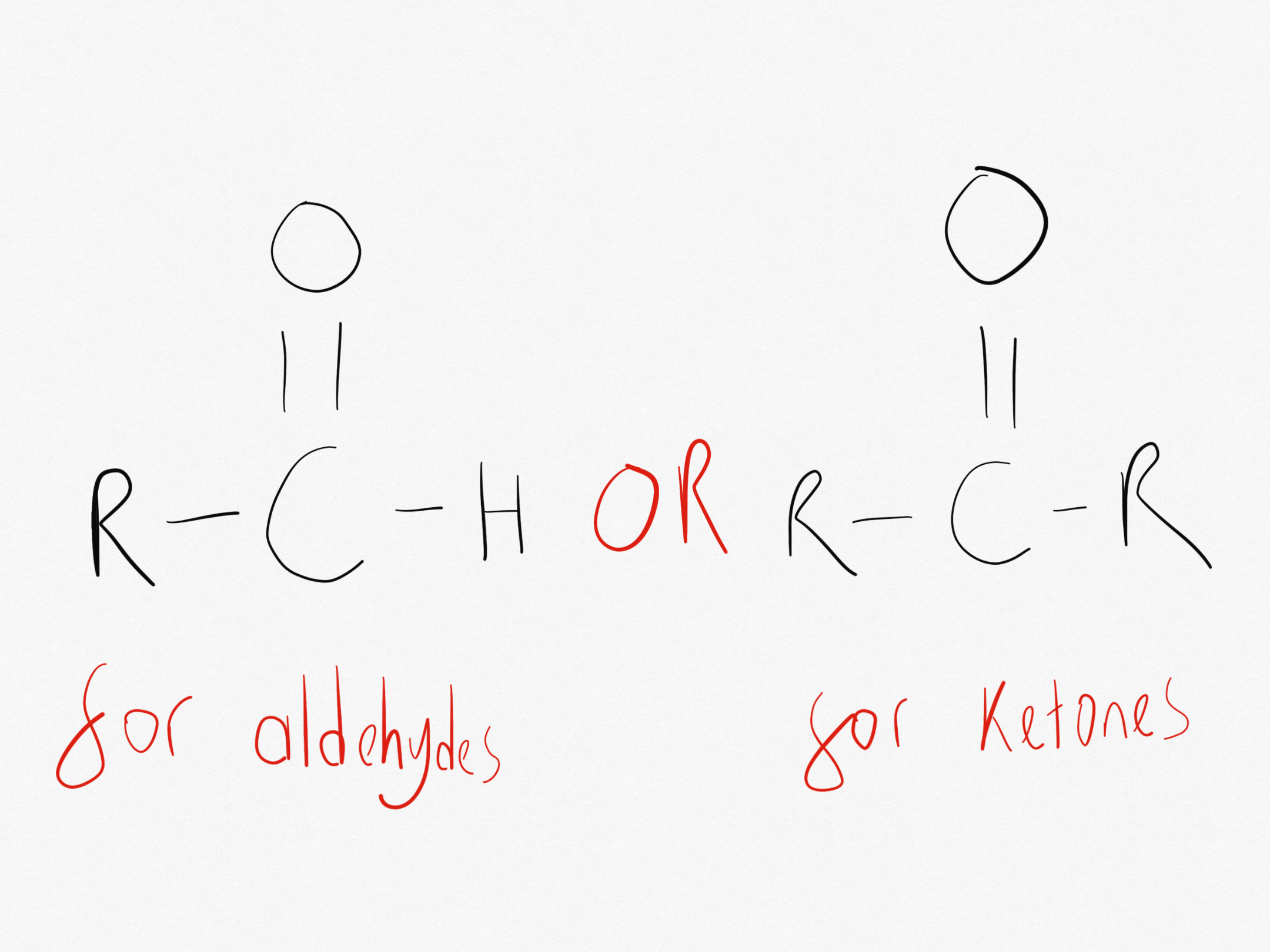 <p>The carbonyl function group is C=O</p><p></p>