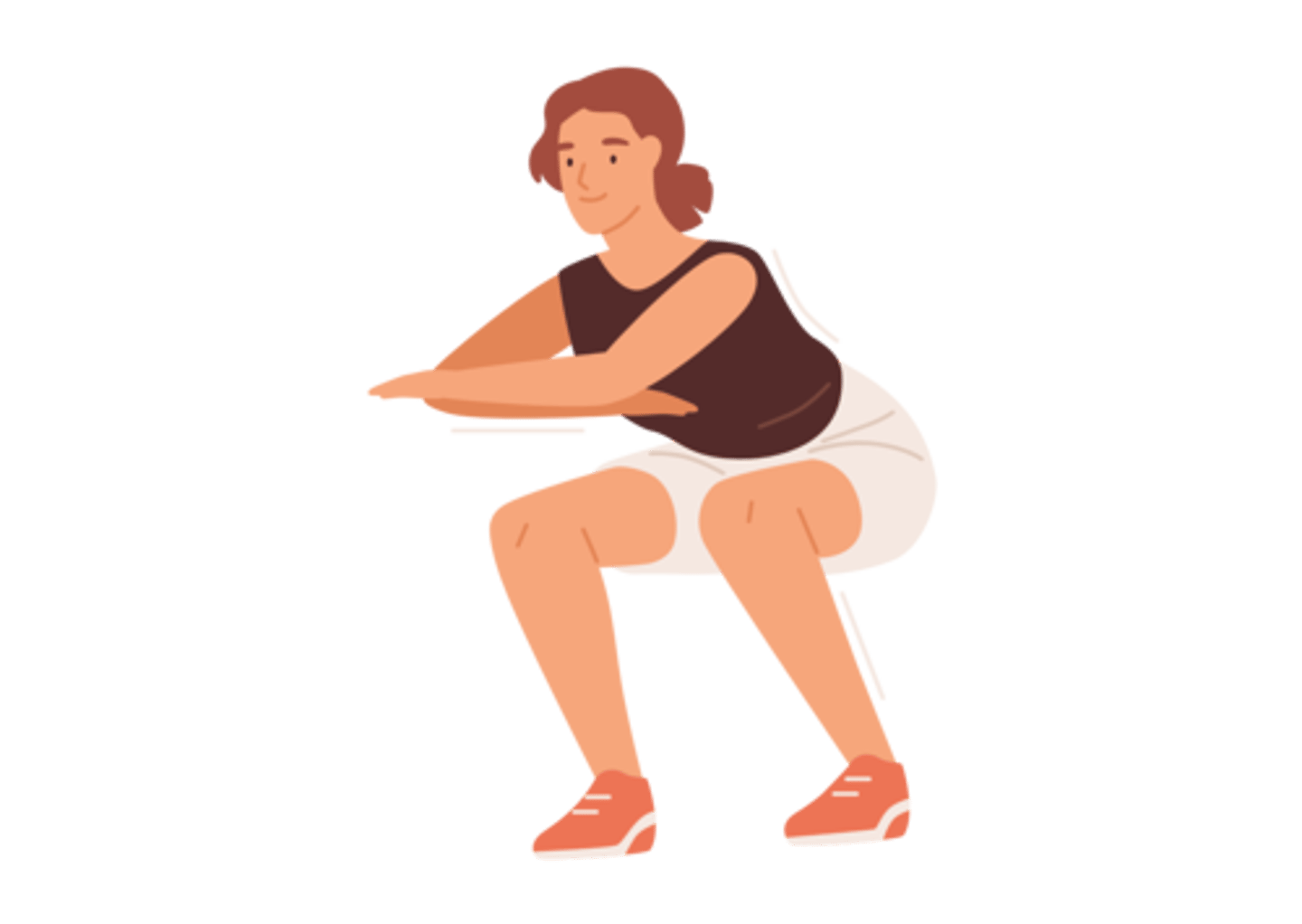 <p>a lower-body exercise that involves bending your knees to lower your body</p>