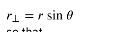 <p>the shortest distance from the pivot point to the line along which F lies</p>