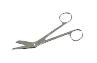 <p>What are the characteristics of <strong>Lister bandage scissors</strong>?</p>