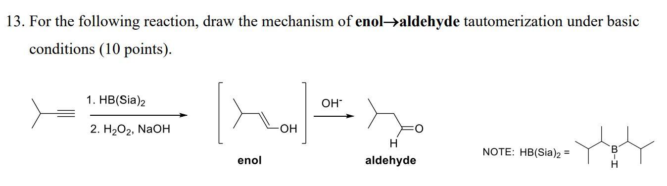 <ul><li><p>converts a terminal alkyne to a terminal aldehyde (hydroboration of alkynes)</p></li><li><p>Anti-Markovnikov</p></li></ul><p></p>