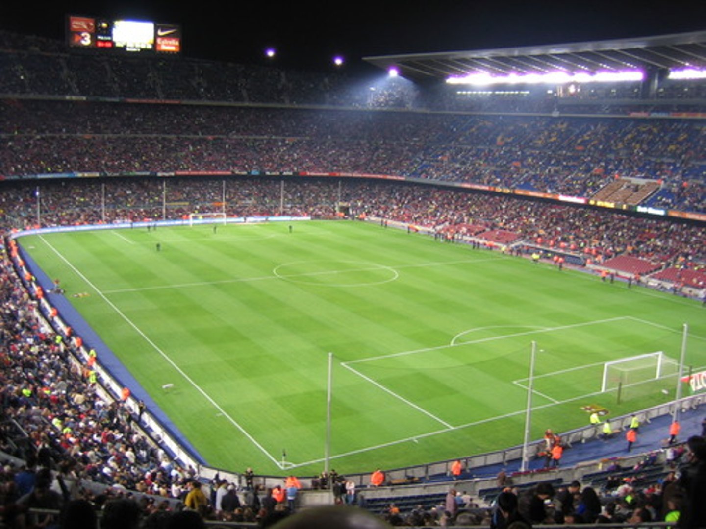 <p>Een voetbalveld</p>