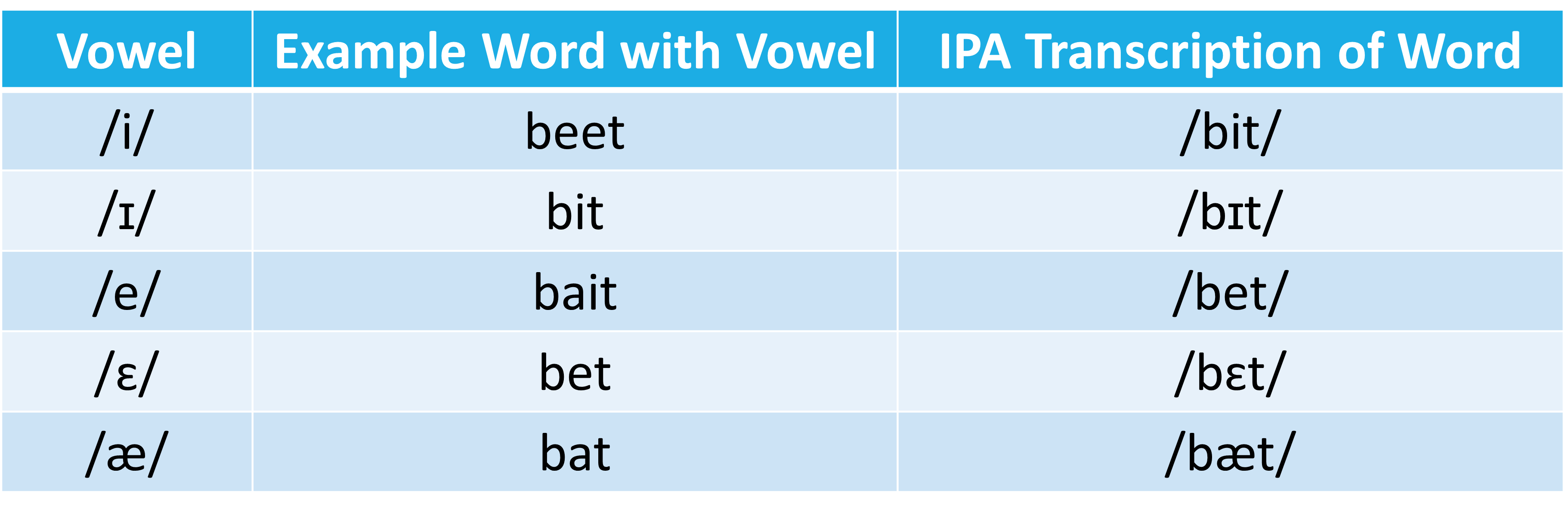 <p>/<span>ɛ/</span></p>