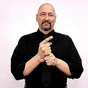 <p><span style="font-size: medium">The dominant index-finger hand comes down onto the non-dominant index finger hand.</span></p>