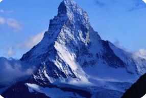 * Glacier Ice and Frost Shattering erosional landform
* Sharp pyramidal peak