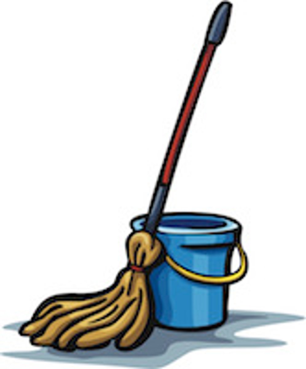 <p>to mop</p>