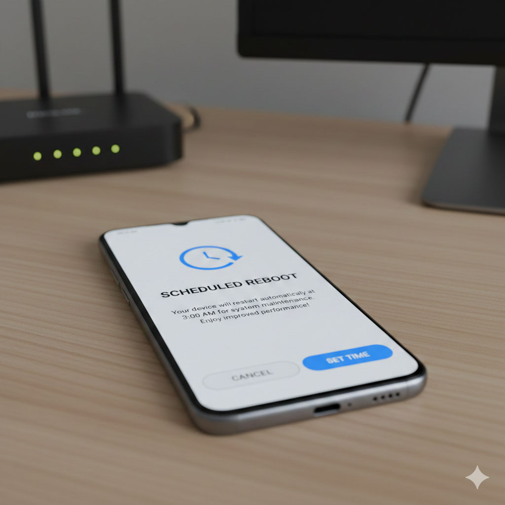 <p>Scheduled reboot</p>