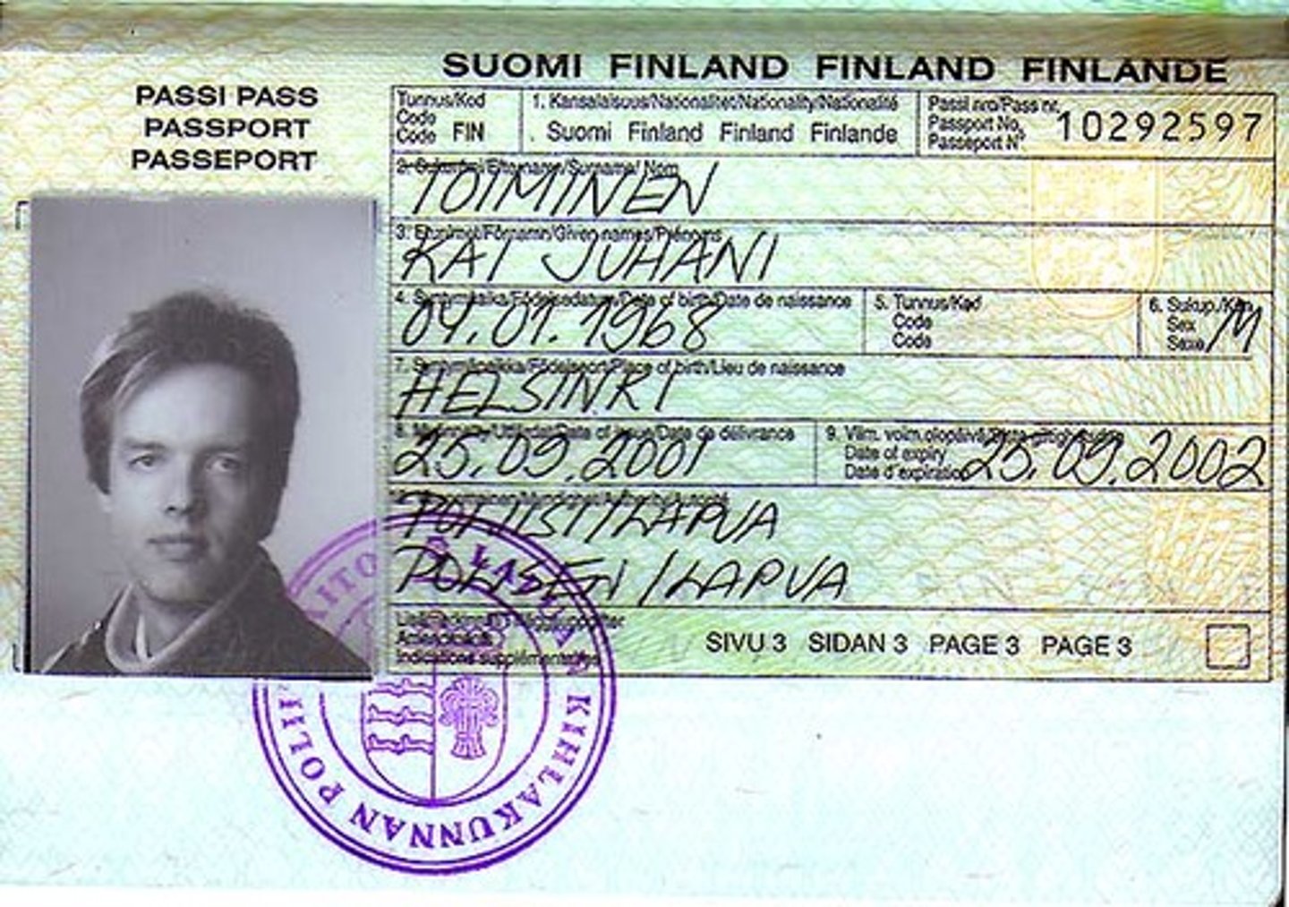<p>personal information</p>