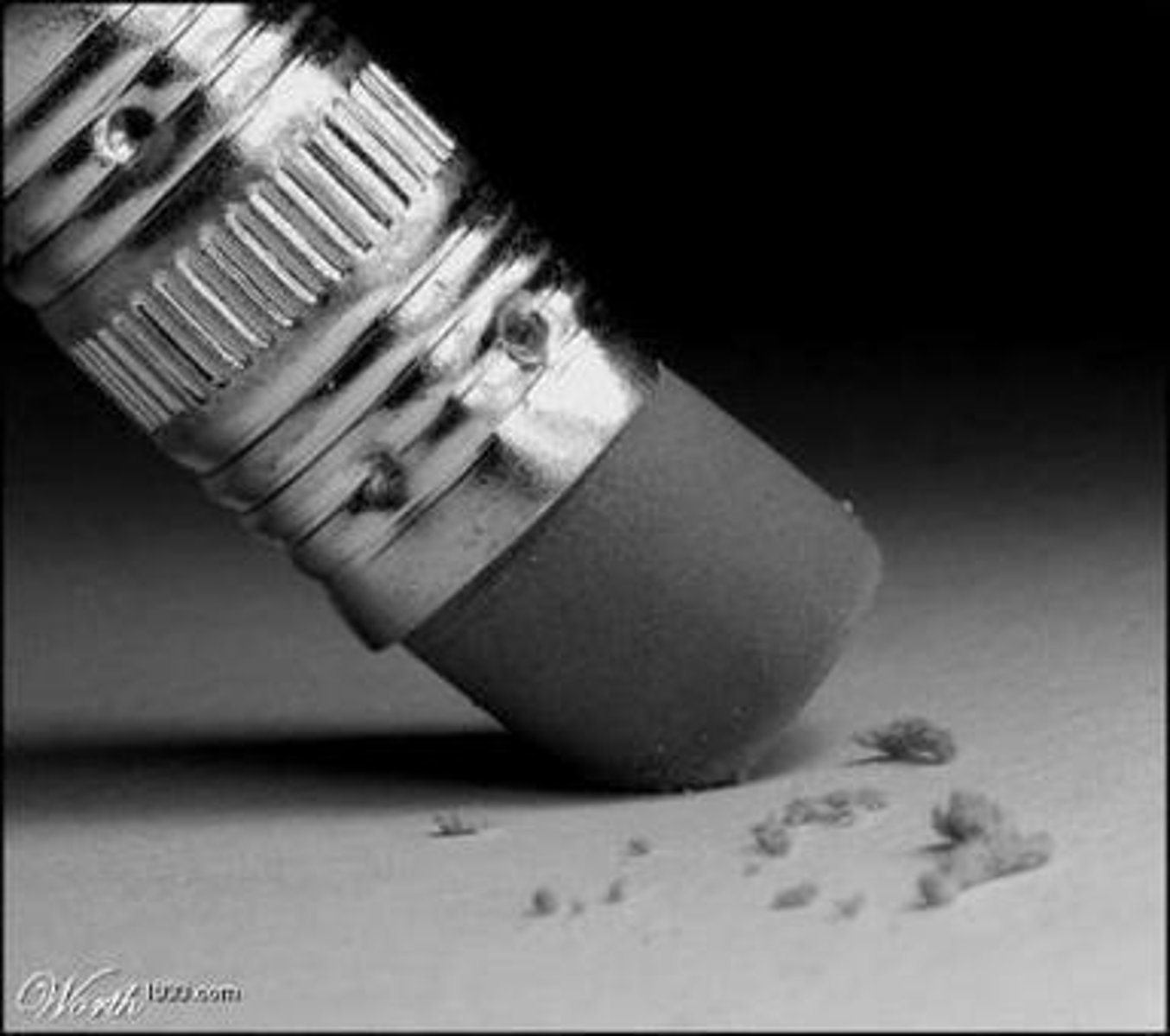 <p>To erase a mark from a surface.</p>