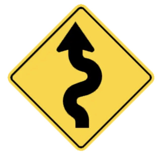 <p>This road sign means:</p>