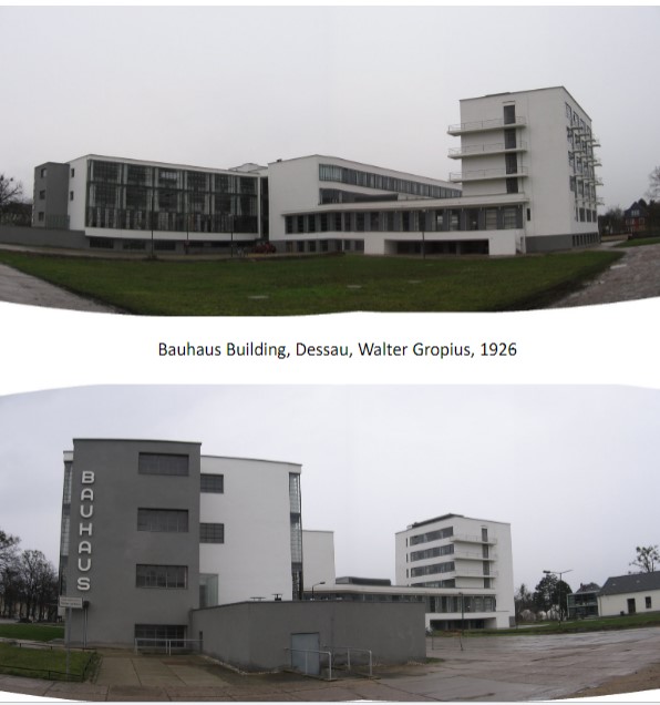 means "to build a house"
embraces industrial processes, encourages students to use
Spiritual dimension of the creative act
Cooperation of architects and artists
No distinction between arts and crafts
emphasis on making- reason why architecture programs have a woodshop

Emphasis on form derived from production methods, 
material constraint, and programmatic necessity 

Was ended by Nazi regime 

INFLUENCES AMERICAN ARCHITECTURAL EDUCATION