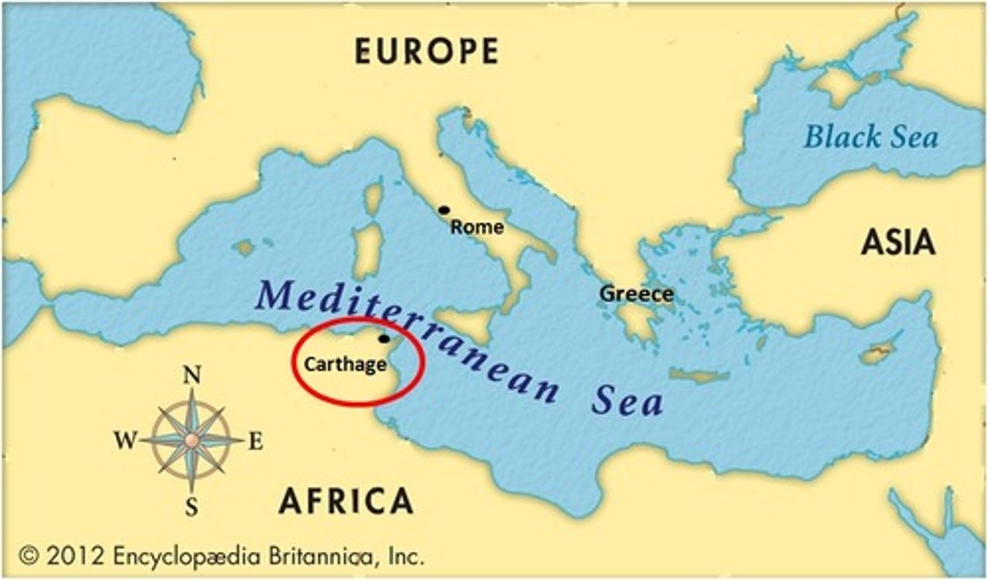 <p>Founded by the Phoenicians in c. 813 BC, it was one of the most important trading hubs of the Ancient Mediterranean and one of the most affluent cities of the classical world.</p>