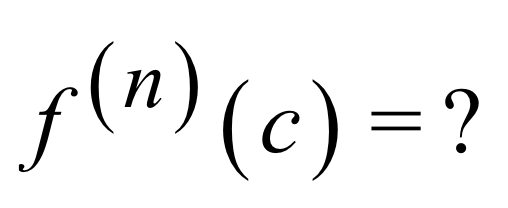 <p>The nth derivative of a T series can be found with. . .</p>