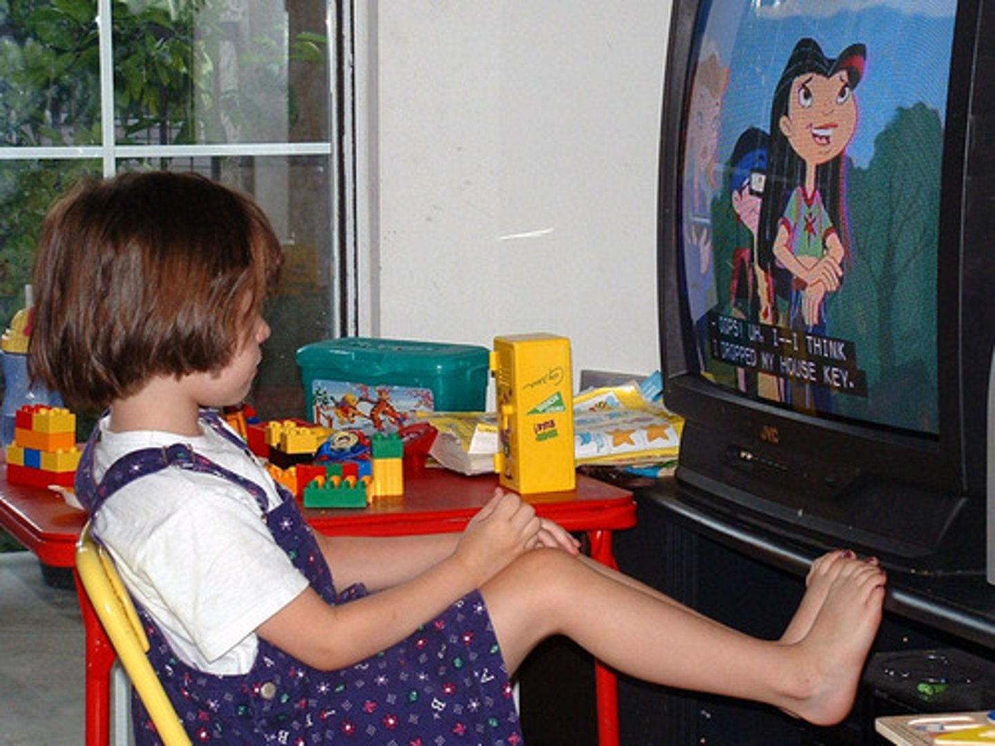 <p>to watch telly</p>