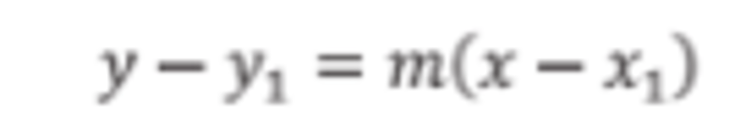 <p>Shows a point on the line (x1,y1)</p>