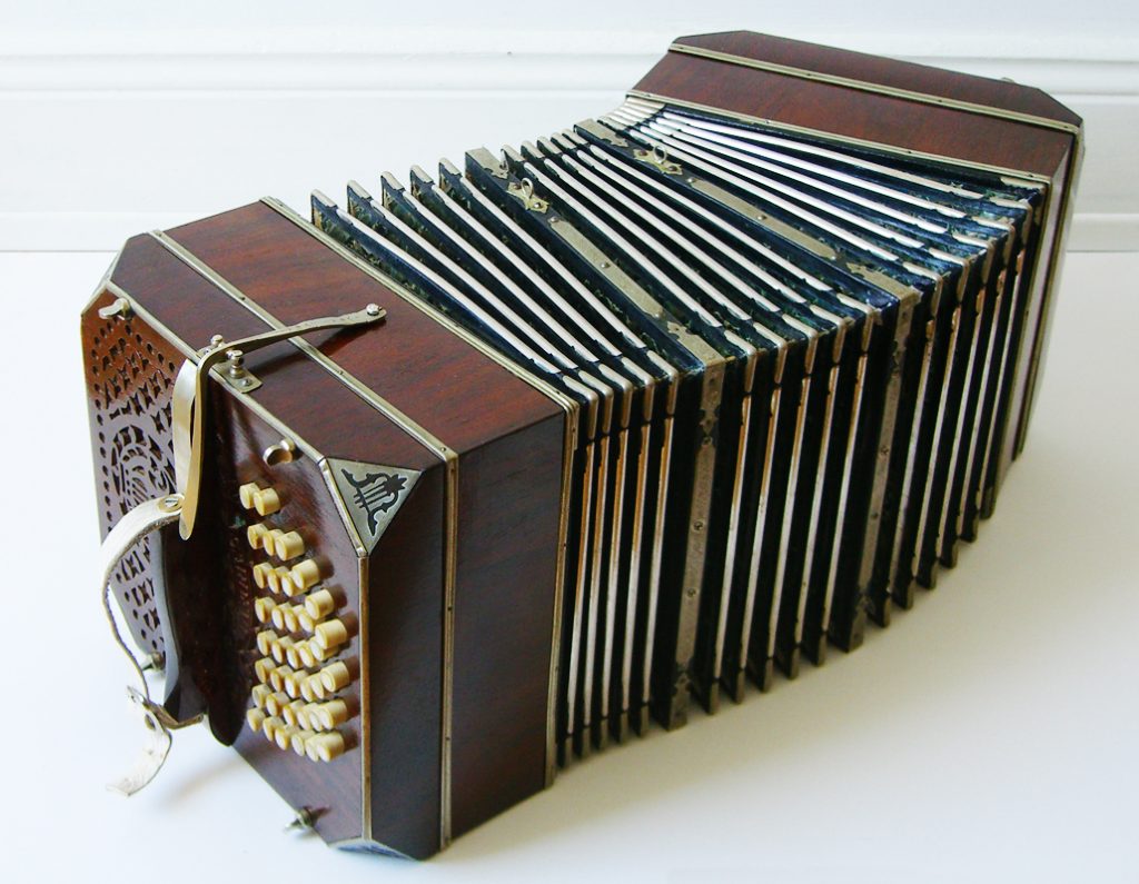 <p>button box accordion common to Argentine tango</p>