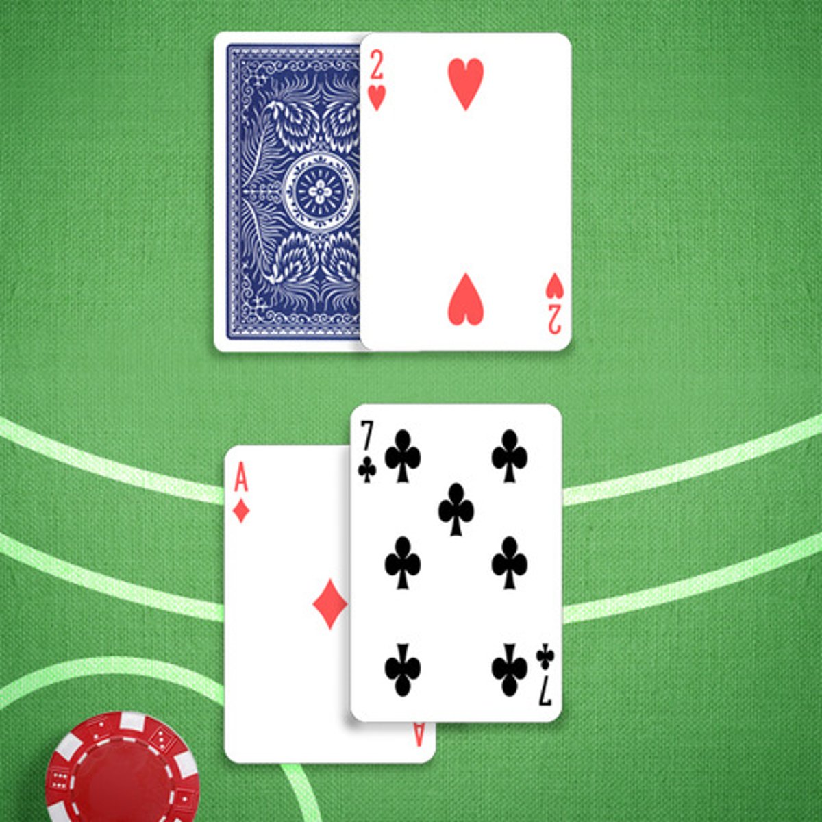 <p>You: 18</p><p>Dealer's Upcard: 2</p>