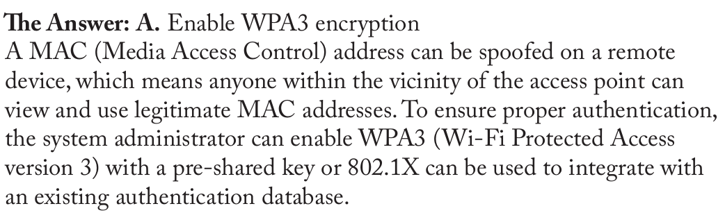 <p>Enable WPA3 encryption</p>