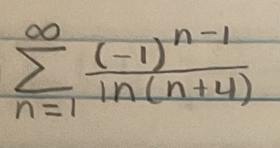 <p><span>Determine if the series is convergent or divergent. If the series converges, find its sum (if it’s a geometric or telescoping series)</span></p>