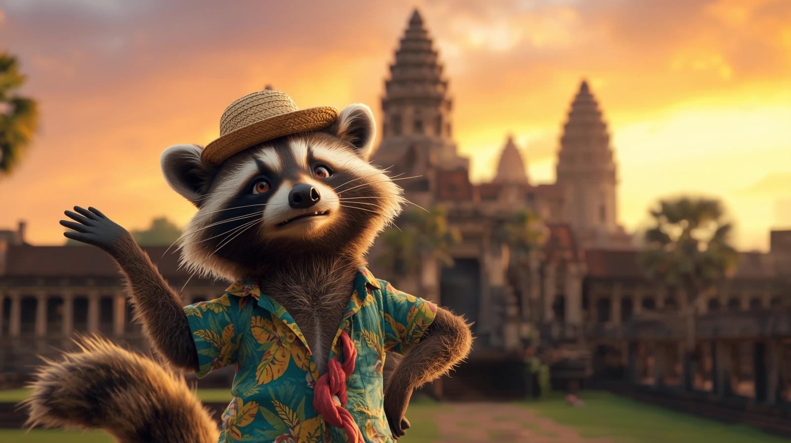 <p>A temple complex in Cambodia and one of the largest religious monuments in the world, originally constructed as a Hindu temple dedicated to the god Vishnu. </p>