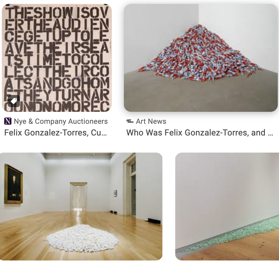 <p><strong>Felix Gonzalez-Torres</strong> [Cuba/USA]</p>