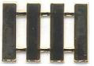 <p>four gold bars</p>
