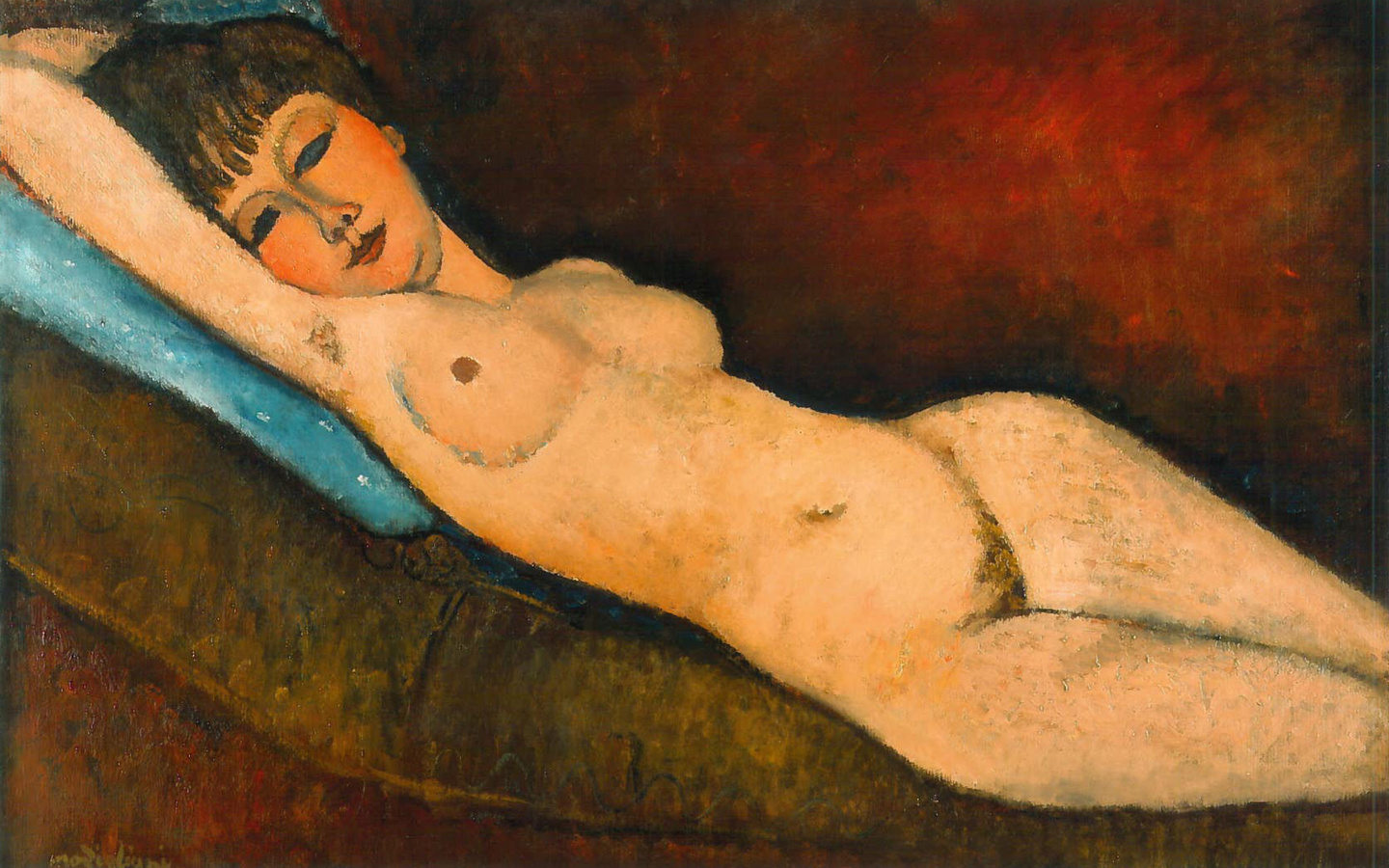 <p><strong>Reclining Nude with Blue Cushion</strong> by <em>Amedeo Mondigliani</em></p><p>$ 118 million</p>
