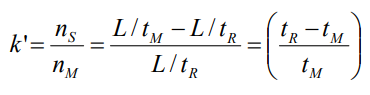 <ul><li><p>Column length is L.</p></li><li><p>Elution time is t.</p></li><li><p>Velocity= L/t.</p></li></ul><p></p>