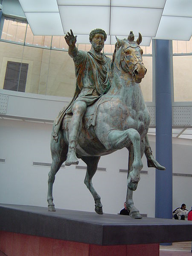 <p>Equestrian Statue of Marcus Aurelius</p>