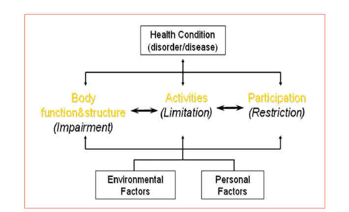 <p>ICF Model of Disability (Type 1)</p>