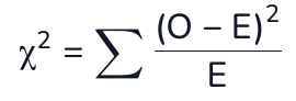 <p>in the eqn for the Chi-squared test (which you don’t need to learn), what do each of the symbols represent?&nbsp;</p>