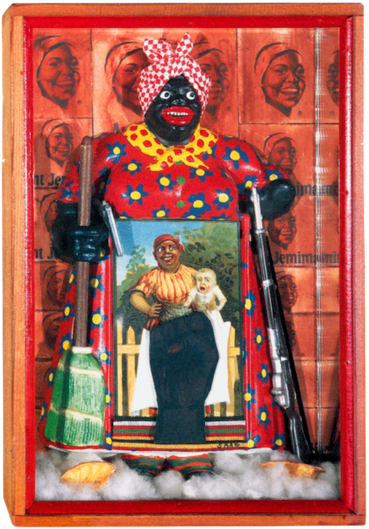 <p> Betye Saar, The Liberation of Aunt Jemima, 1972</p>
