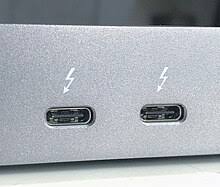 <p>An interface that functions as both a display and general peripheral interface, using USB-C connectors in its latest version.</p>